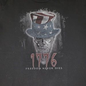 Grunt Style “1776- Freedom Never Dies” T-shirt, XL